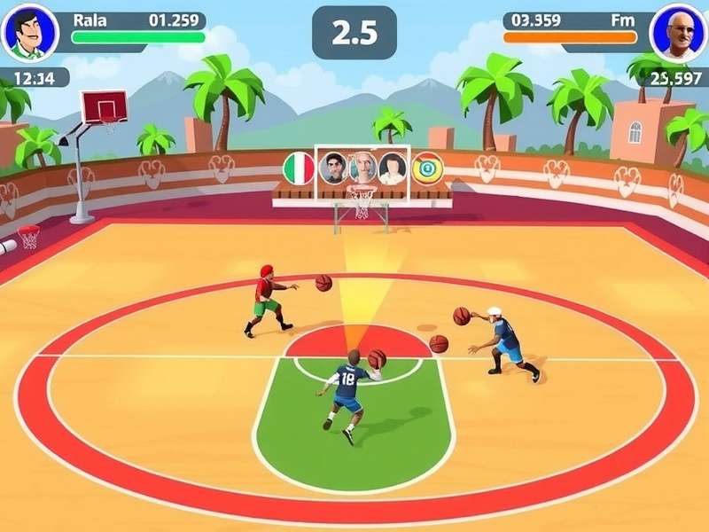Hoops Bounce India gameplay screenshot